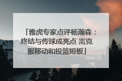雅虎专家点评杨瀚森：终结与传球成亮点 需克服移动和投篮短板